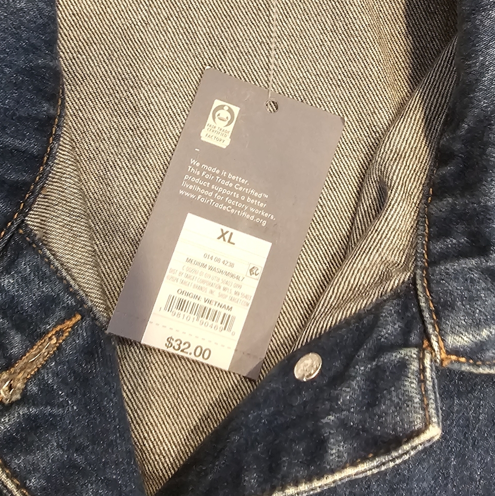 Universal Thread Blue Denim Sleeveless Jacket Vest - Picture 5 of 7